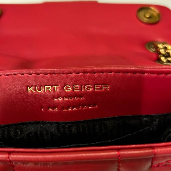 New Kurt Geiger London Kensington Bag Soft quilted leather golden chain - Picture 7 of 9
